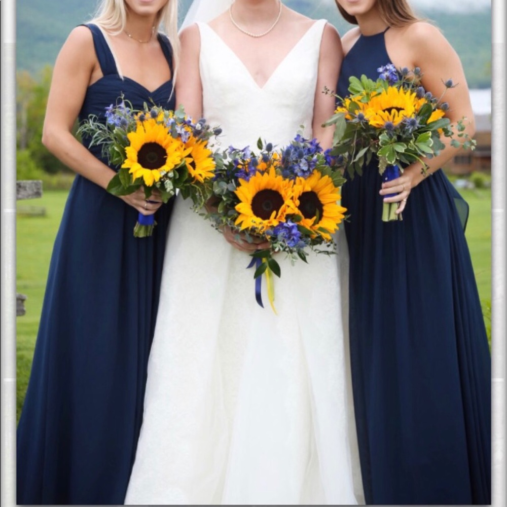 Navy Sweetheart Bridesmaids Dress